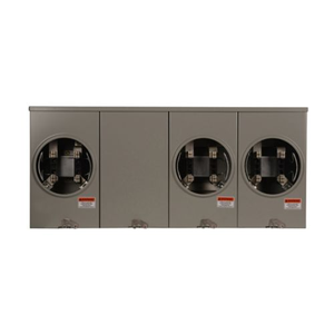 3-Gang 200A 600V Single-Phase Horizontal Ganged Meter Socket 1004404BCH