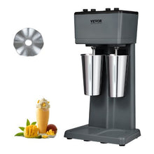 375W Dual Head Milkshake Machine 3-Speed Mixer with 2 x 820ml Stainless Steel Cups for Commercial Use