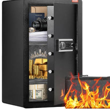 4-5.2 cu.ft Single Door Box with Key Lock & Password for Money Documents Jewelry and Valuables