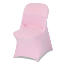 50PCS Pink Stretch Spandex Chair Covers Washable Slipcovers for Dining & Events