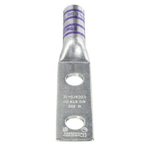 4/0 AWG Copper Compression Connectors Lugs Purple LCC4/0-12-X (Pack of 10)