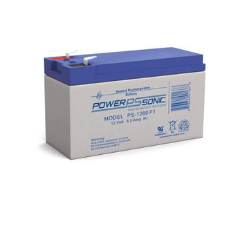 12V 8Ah F1/F2 Terminal SLA Rechargeable Battery PS-1280 (Pack of 8)