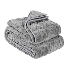 Weighted Blanket 20 LBS 60 x 80" Queen Size Sherpa Fleece Glass Beads (Grey)