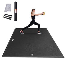 7x5ft Non-Slip High Density Premium Yoga Mat with Carry Bag & Strap – Ideal for Yoga, Pilates & Floor Workouts for Men & Women
