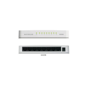 Netgear 8 Port Gigabit SOHO Unmanaged Ethernet Switch NET-GS208-100PAS