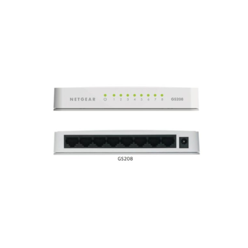 Netgear 8 Port Gigabit SOHO Unmanaged Ethernet Switch NET-GS208-100PAS