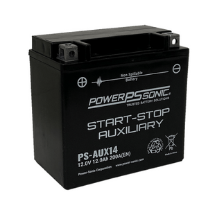 12V 12Ah 200CCA Start-Stop Auxilary Battery PS-AUX14 (Pack of 4)