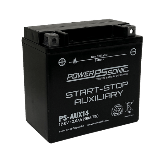 12V 12Ah 200CCA Start-Stop Auxilary Battery PS-AUX14 (Pack of 4)