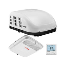 13500 BTU RV Rooftop Air Conditioner Non-Ducted RV AC Unit 65 dB Quiet Air Distribution Box for Campers Vans & Trailers (White)