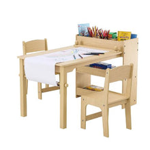 Kids Activity Table Set with Storage Cabinet