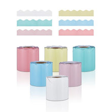 Boho Bulletin Board Borders 6 Rolls 32.8 ft Scalloped Pastel Trim