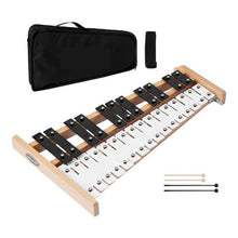 27-Note Glockenspiel Xylophone with Metal Keys, Mallets & Carrying Bag