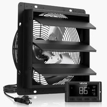 10-Inch Shutter Exhaust Fan 1000 CFM EC Motor with Smart Temperature Control & Timer for Garage Shed & Greenhouse
