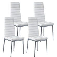 Modern Dining Room Accent Chairs Upholstered Leather Side Chair for Dining Tables Space-Saving Kitchen Table