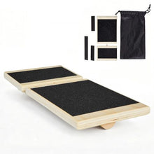 Wooden Balance Board for Adults Non-Slip Foot & Ankle Training with Storage Bag