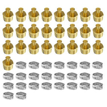 1/2" Brass Clamp-style External Thread for Air 1/2 NPT Pipe Fittings (25PCS)