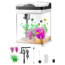 2-Gallon Smart Glass Aquarium with 7-Color LED Lighting