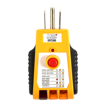 Electrical Receptacle Outlet Wiring Checks and Ground Fault Indication Tester ERT200