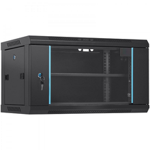 200 lbs Capacity 6U Wall Mount Server Cabinet with Locking Glass Door