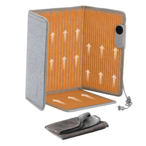 280W Under Desk Space Heater Foldble Foot Warmer Portable for Home&Office and Touch&Remote for Legs Ankles