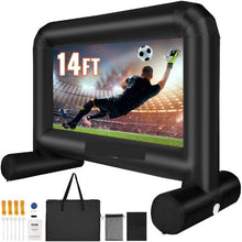 14FT Inflatable Movie Screen Outdoor Projector Screen Blower Carrying Bag Front/Rear Projection