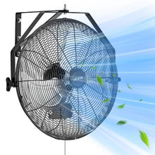 18 In Industrial Wall Fan | 4000 CFM, 3-Speed, Aluminum Blades, Indoor Use Pack of 1)
