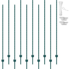 7 FT T-Post Heavy Duty Metal Fence Post (Pack of 10)