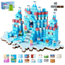 150PCS Magnetic Glacier Castle Blocks, STEM Building Toy for Kids Ages 3+