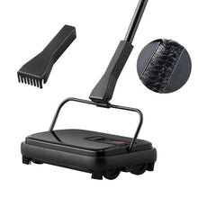 Manual Carpet Sweeper, 7.87" Sweeping Path, Non-Electric Floor Cleaner with 300 ml Dustbin & Comb, Ideal for Rugs, Hardwood, Laminate & Pet Hair