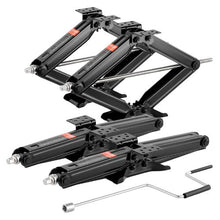 9000 lbs RV Leveling Scissor Jacks Set of 4 with Crank Handle