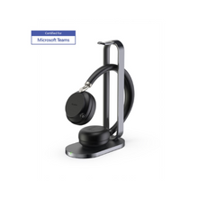 BH72 Bluetooth Headset Teams with Charging Stand USB-C Black YEA-BH72-STND-TEAMS-BLK-USBC