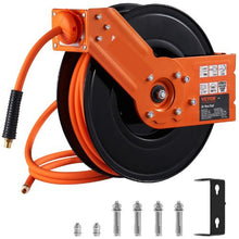 65 ft Retractable Air Hose Reel with Double Arms  5FT Lead in, Ceiling for Workshop Garage