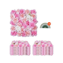 15x15 Inch 3D Flower Wall Panel for Wedding Valentines Day Home Baby Party Backdrop Decor,Pink