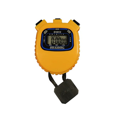 Water Resistant Stopwatch Yellow 810012 - Main Image