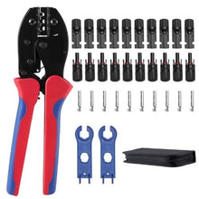 Solar Connector Crimping Tool 14–10 AWG with Connectors Wrenches & Case