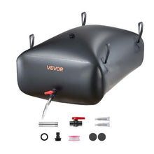 87.2 Gallon Collapsible Water Storage Bladder Leakproof 1000D PVC Water Tank for Camping RV Garden & Emergency Use (Black)