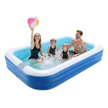 118 x 67 x 20 Inch Inflatable Pool – Large Family Swim Pool for Kids & Adults Indoor Outdoor with Repair Kit