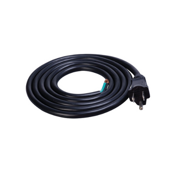 Cable de alimentación de repuesto para interiores, 1,8 m, 14/3 SJTW, color negro, 9716SW8808 (paquete de 25) 