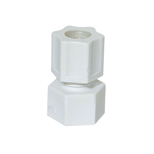 3/8" x 1/4" Female Connector Jaco Nylon Ferrule Nut With Integral Sleeve 25-6-4-N-O