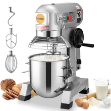 Commercial Food Mixer 30 Qt 1100W 3-Speed Dough Hook & Whisk