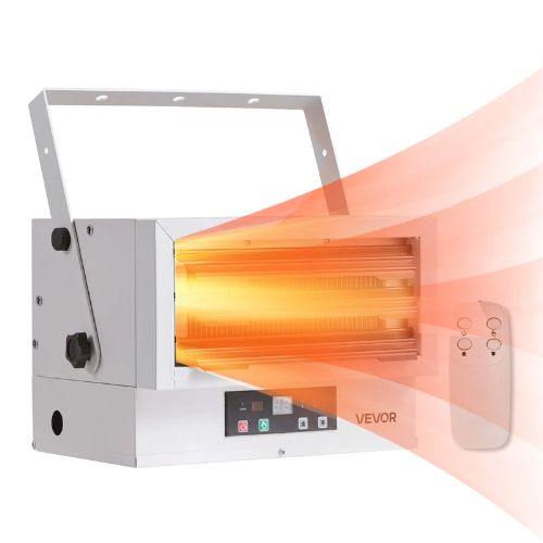 5000-Watt Electric Garage Heater With Remote Control & Overheat Protection for Indoor Workshop Warehouse