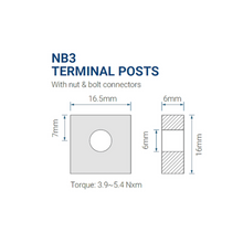 12V 35Ah PDC Deep Cycle AGM VRLA Battery PDC-12350 NB3 (Pack of 2)