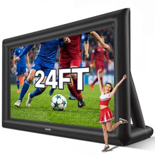 24FT Inflatable Movie Screen Outdoor Projection Screen Front/Rear Projection Storage Bag
