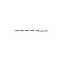 24 AWG 1 Pair Cat 5 0.08" Dia Cross-Connect Wire White/Blue 02-011-23 1000 ft