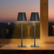 2-Pack Cordless Table Lamp 5200mAh Rechargeable Battery Stepless Dimming 3 Adjustable Heights Detachable Lampshade for Restaurant Bedroom