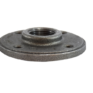 1-1/2” Black Round Floor Flange Nipples And Fittings 65696