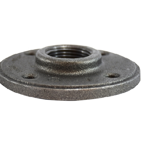 1-1/2” Black Round Floor Flange Nipples And Fittings 65696