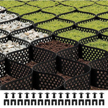 4 in Gravel Grid Permeable Grass and Ground Stabilizer for Driveways RV Parking Slopes (17.06 x 8.86 FT)