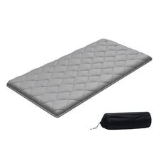 Japanese Tatami Mat Twin Foldable 9-Layer Floor Mattress with Storage Bag for Sleeping & Yoga (Gray)