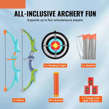 Bow and Arrow Set for Kids 2 Pack LED Archery Set with 20 Arrows 2 Targets Outdoor Toy for 6+ Year Olds